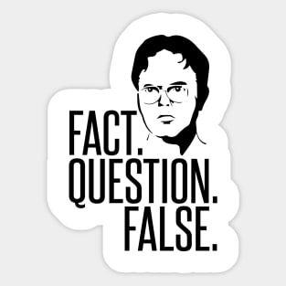 Fact Question False Sticker